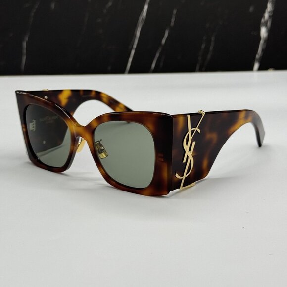 NEW SAINT LAURENT SLM119/F BLAZE 002 HAVANA WOMEN SUNGLASSES main image 5
